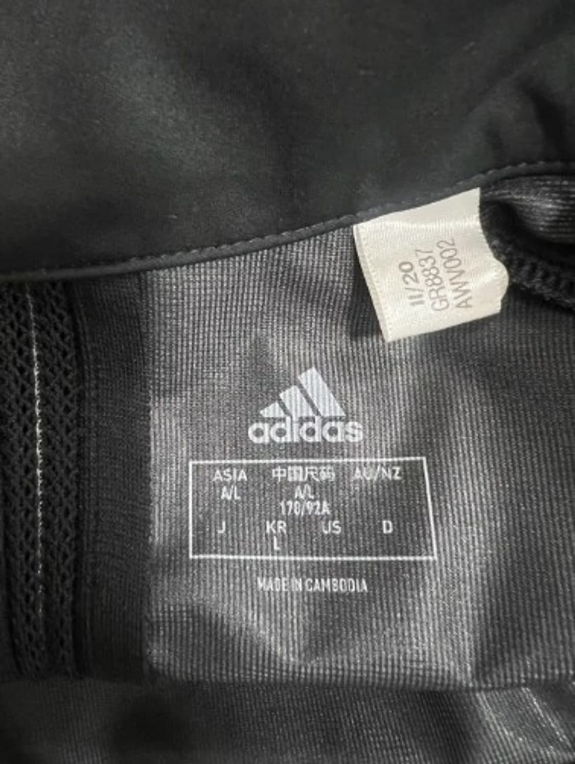 아디다스 여성 블랙 바람막이집업점퍼 L 상품이미지5