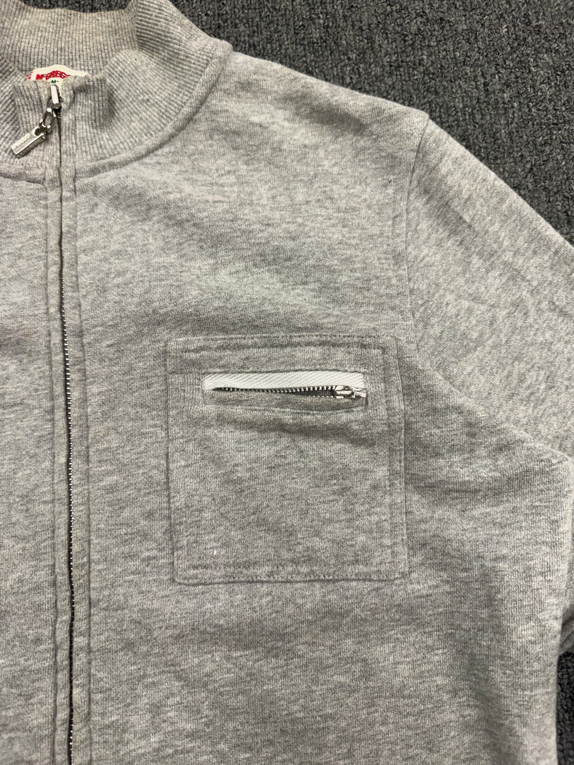 M)맥그리거 빈티지 투포켓 투웨이 그레이 코튼 집업 상품이미지2