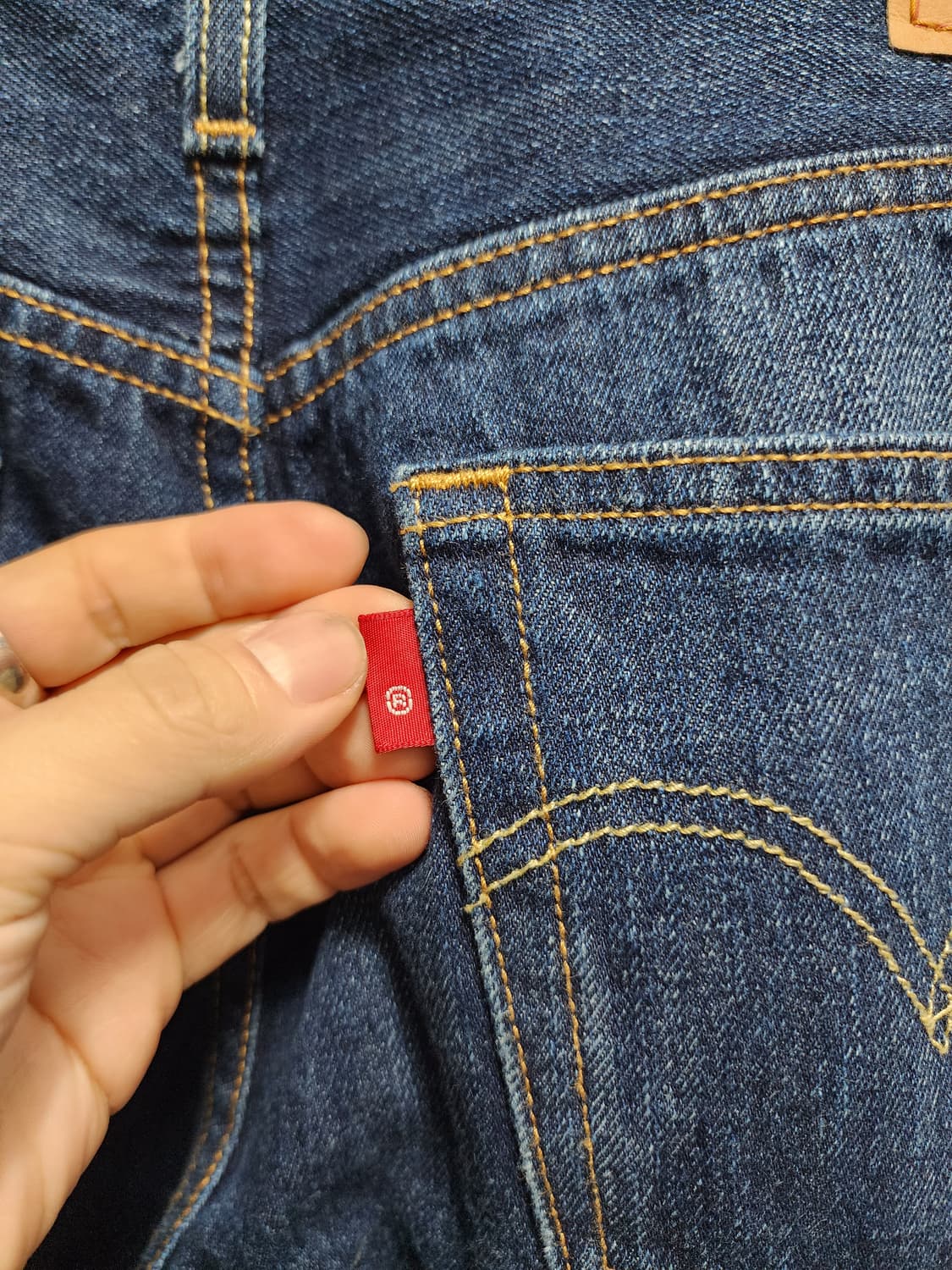 리바이스 501CT 진청 청바지 상품이미지3