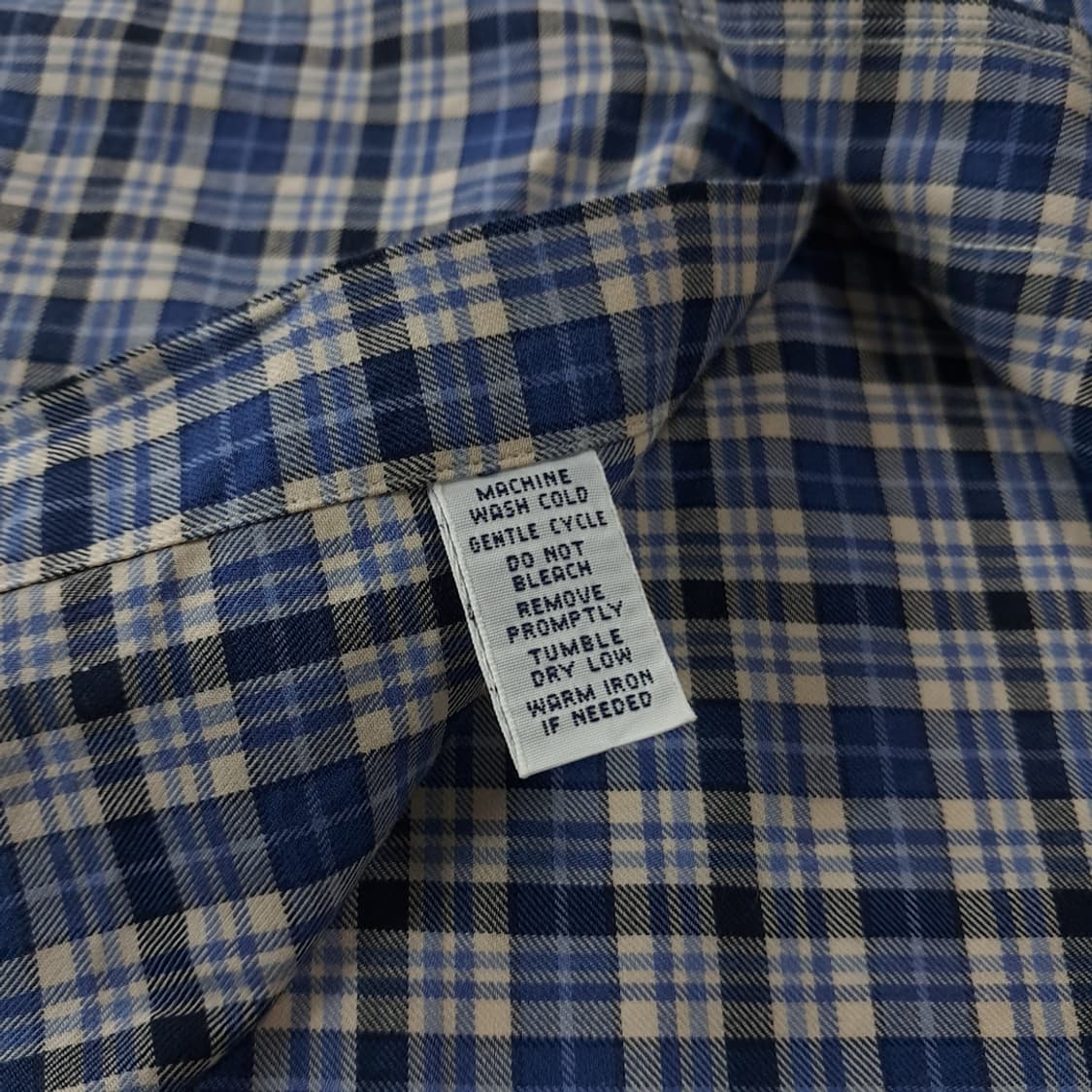 CK719 2XLT 폴로 00s 블루 타탄체크 셔츠 남방 상품이미지5