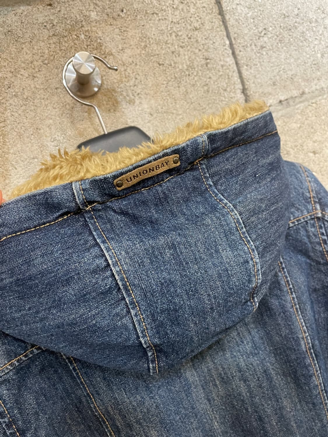 90’s 유니온베이 퍼 데님 후드 자켓 상품이미지5