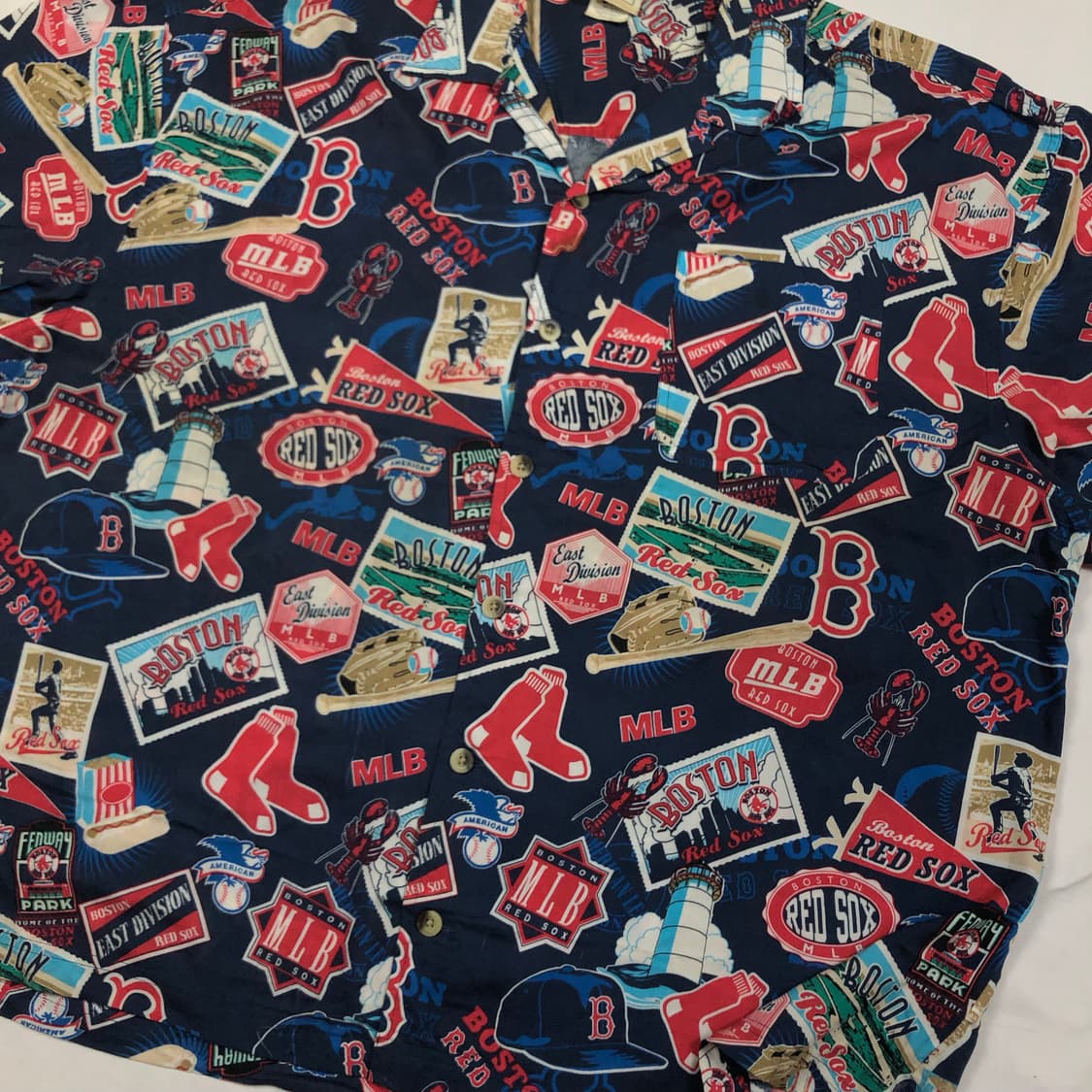 90s reyn spooner mlb 오픈카라 반팔셔츠 상품이미지5