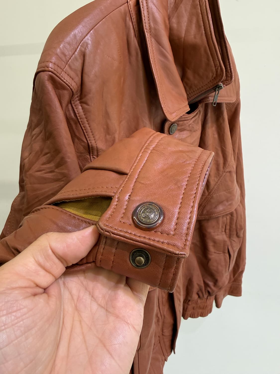 빈티지 레더 자켓 상품이미지3