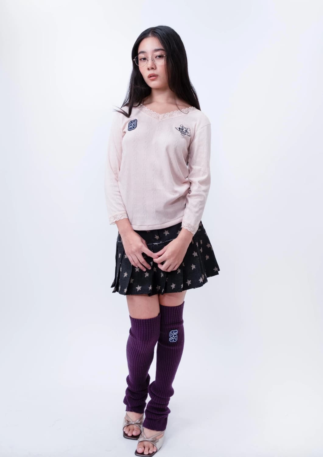 shalomclub 샬롬클럽 max socks 니트 레그워머 상품이미지4