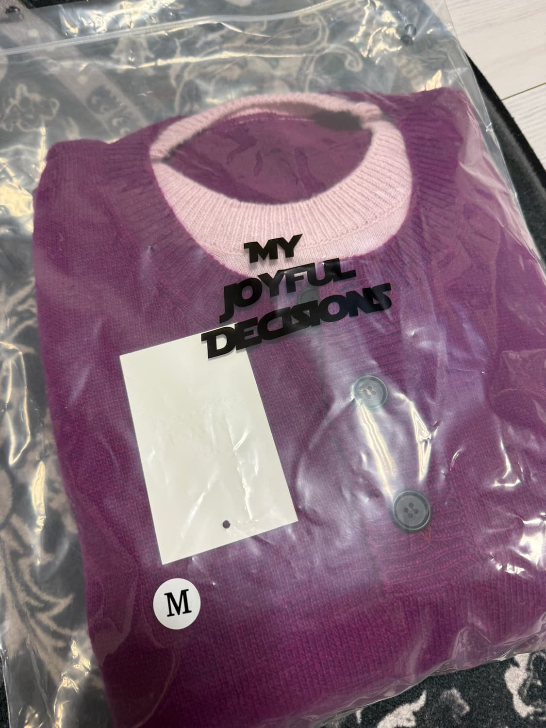 mjd 니트 마젠타 m 사이즈 판매 상품이미지4