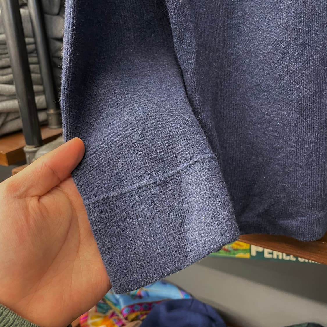 폴로 랄프로렌 신형 라벨 하프 집업 코튼 니트 스웨터 상품이미지5