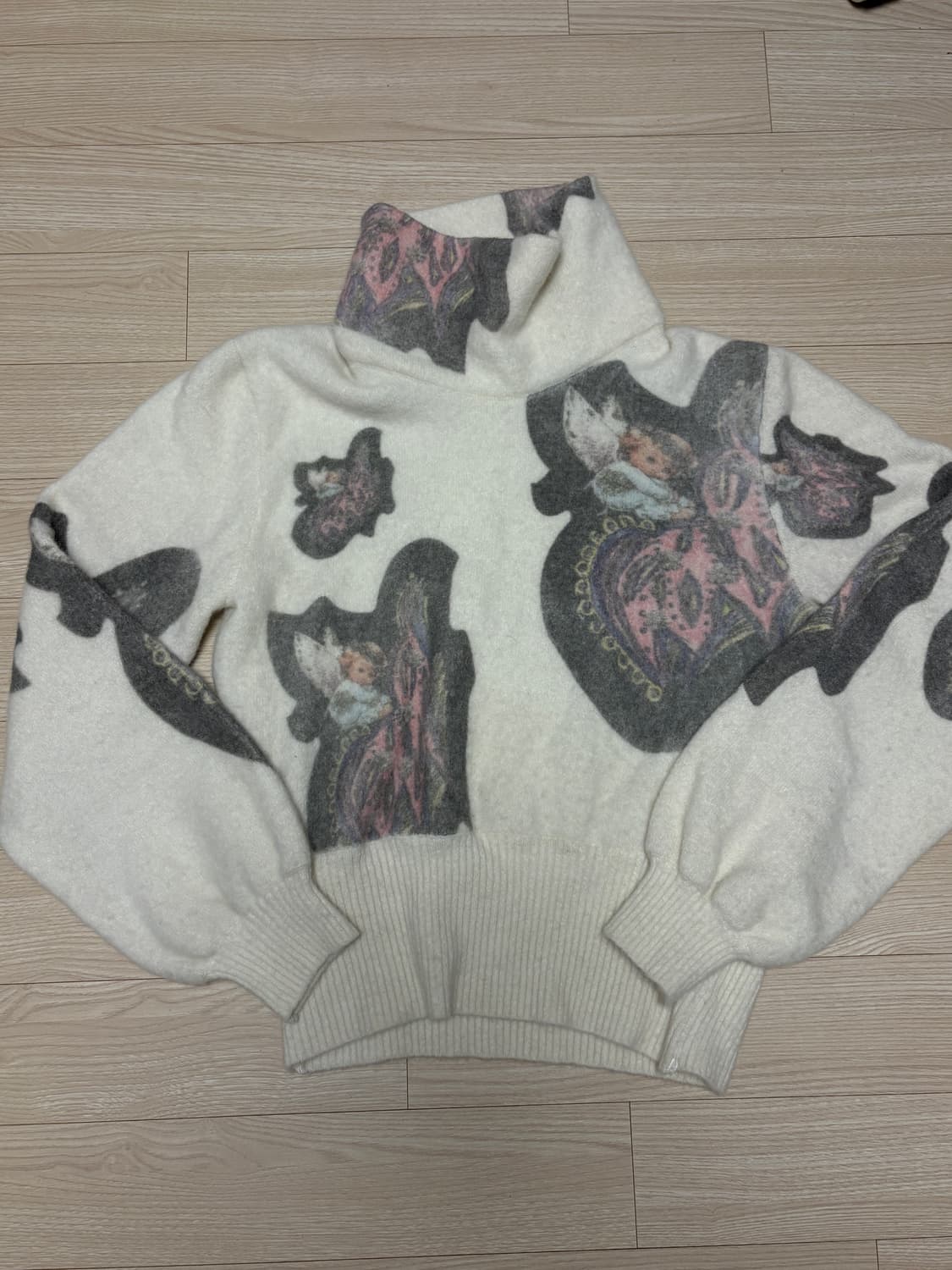 Kiko kostadinov 프린트 목폴라 니트 상품이미지1