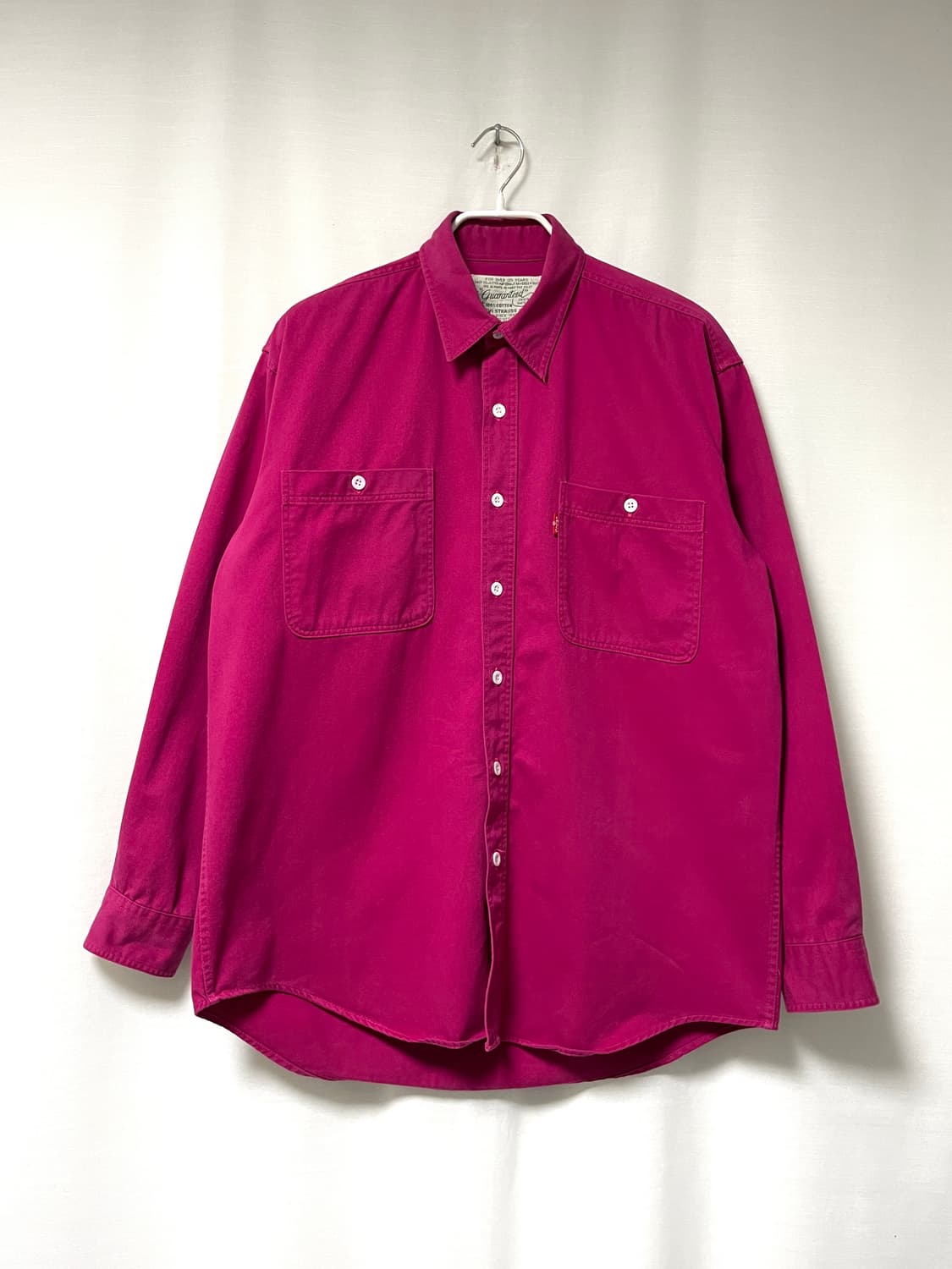 리바이스 부드러운 코튼 워크셔츠 L _ 마젠타 상품이미지1