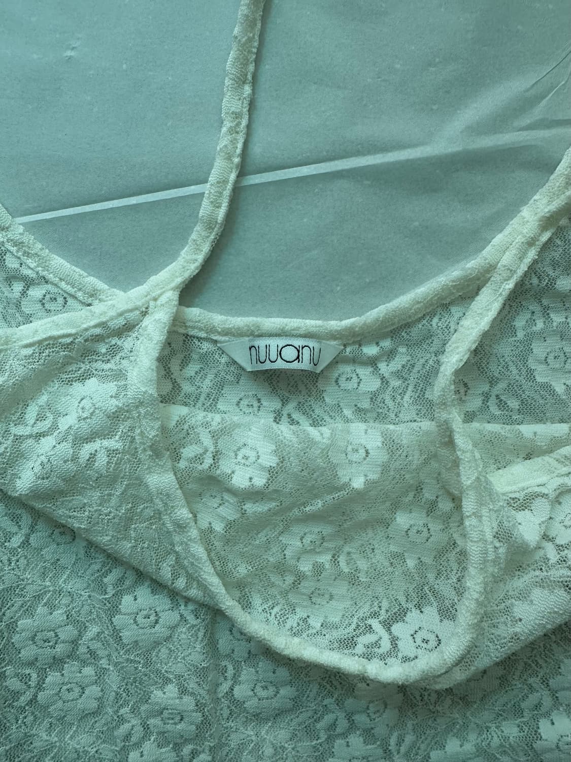 nuuanu 레이스 슬리브 화이트 상품이미지2