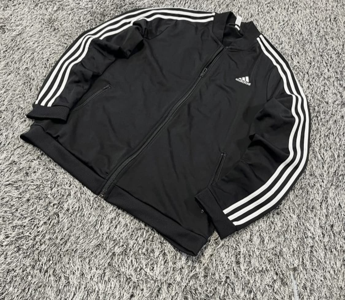 아디다스 블랙 검흰 트랙탑 져지집업 95/M 상품이미지1
