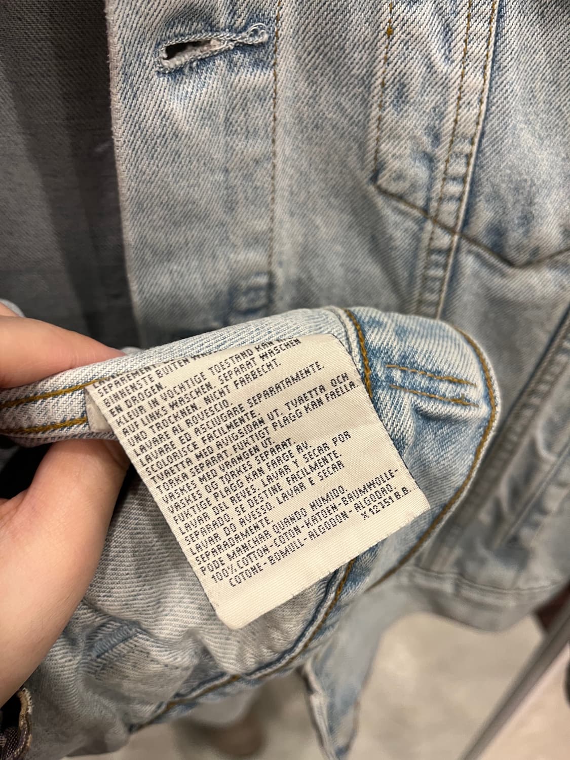 90s Levis 리바이스 70503 데님 트러커 자켓 상품이미지10