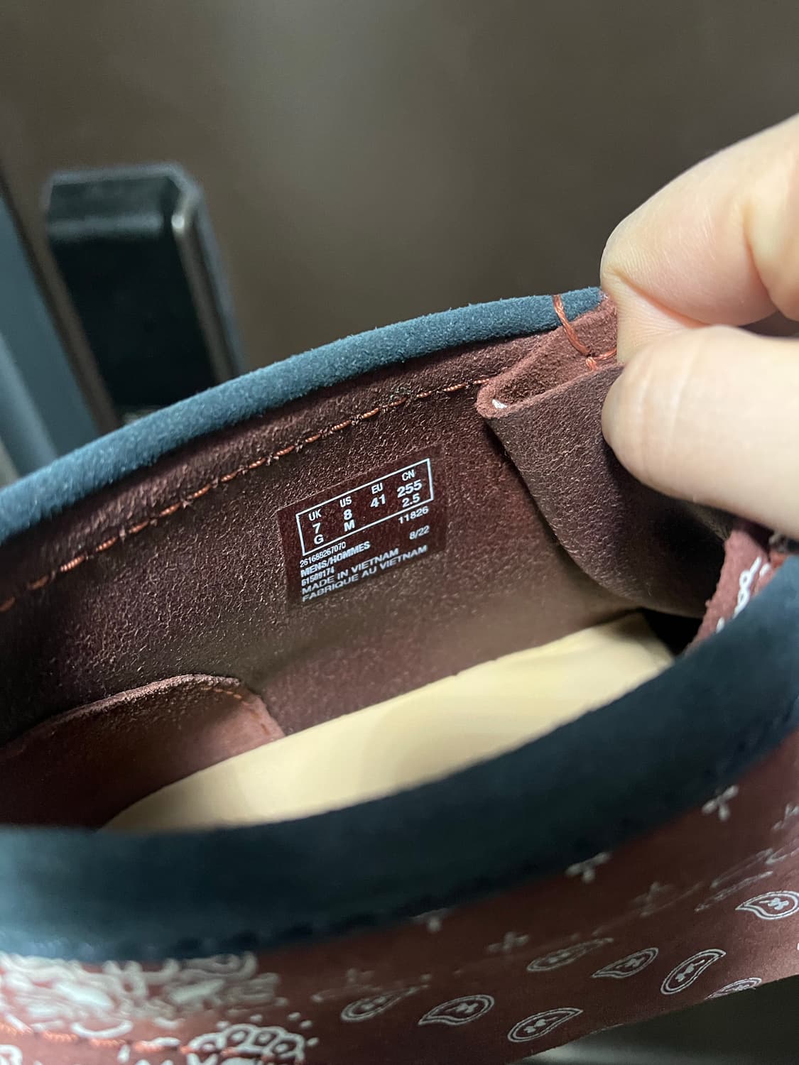 클락스왈라비 페이즐리 부츠 255(41사이즈) 상품이미지3