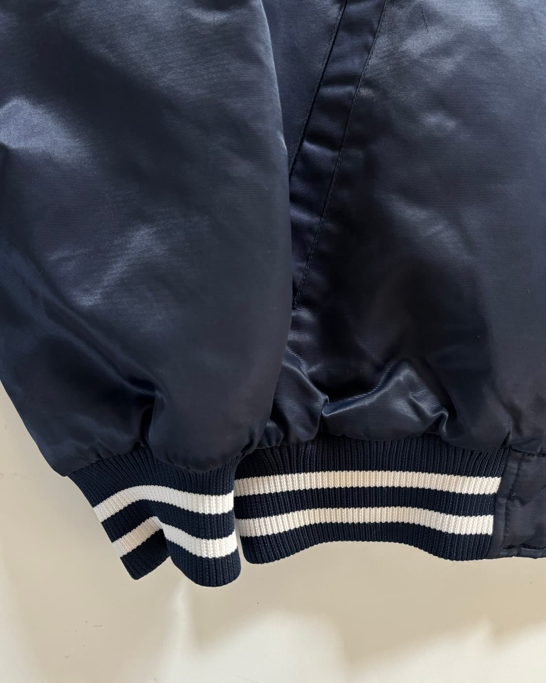 Nike 나이키 스우시 네이비컬러 새틴 스타디움 자켓 상품이미지4