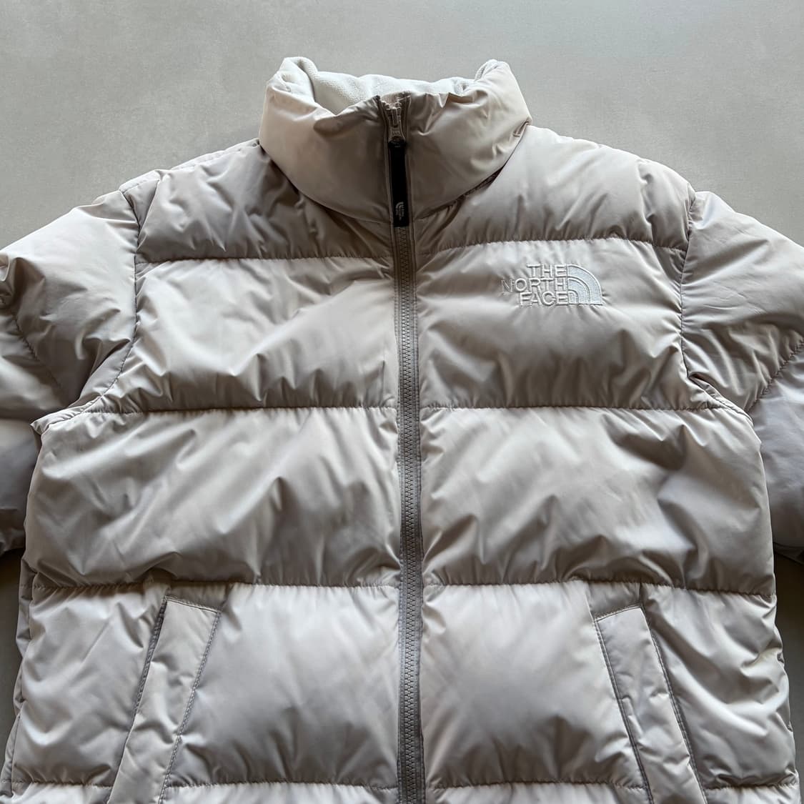 [XS]노스페이스 로프티 구스다운 패딩 자켓 화이트 샌드 상품이미지4