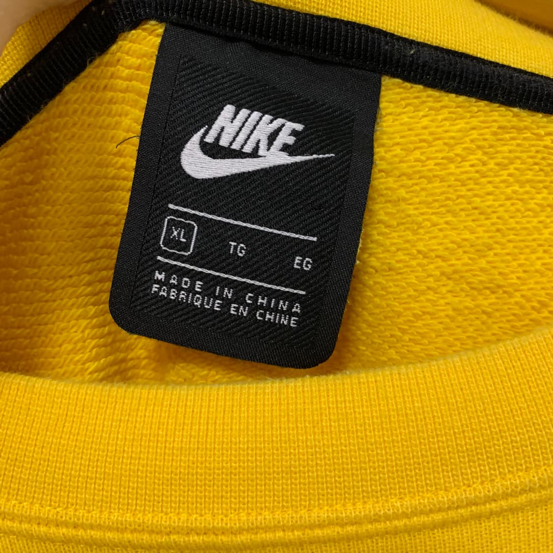 나이키 NSW 스포츠웨어 크롭 맨투맨 옐로우 여성 XL 빈티지 상품이미지7