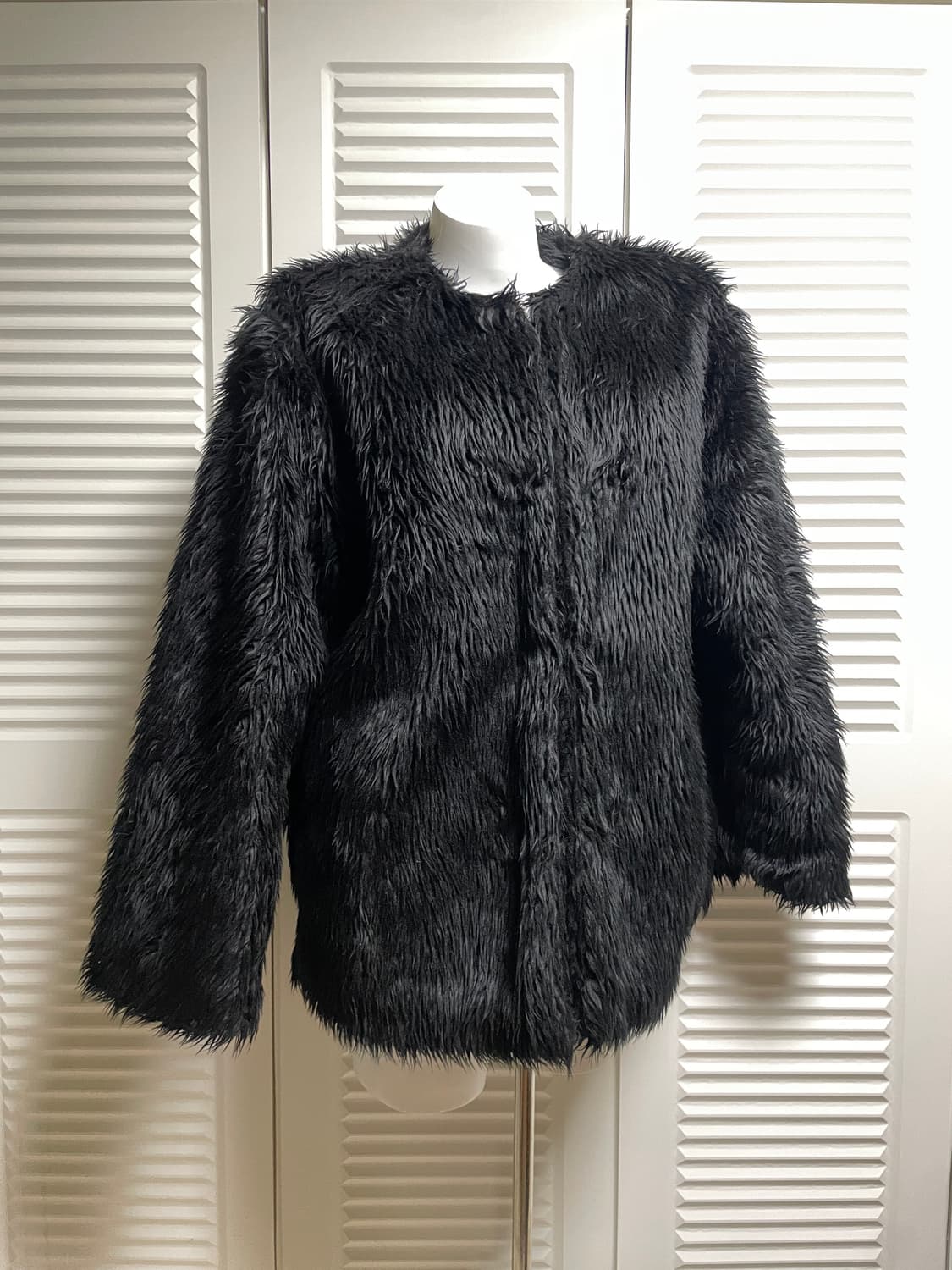 Soft Fur Jacket Black OS 상품이미지2