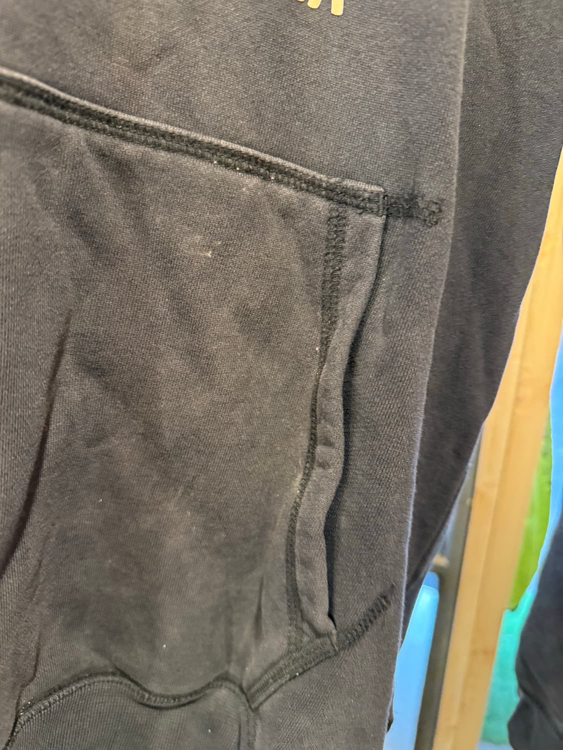 나이키 스포츠웨어 빅로고 피그먼트 후드티 블랙 상품이미지5