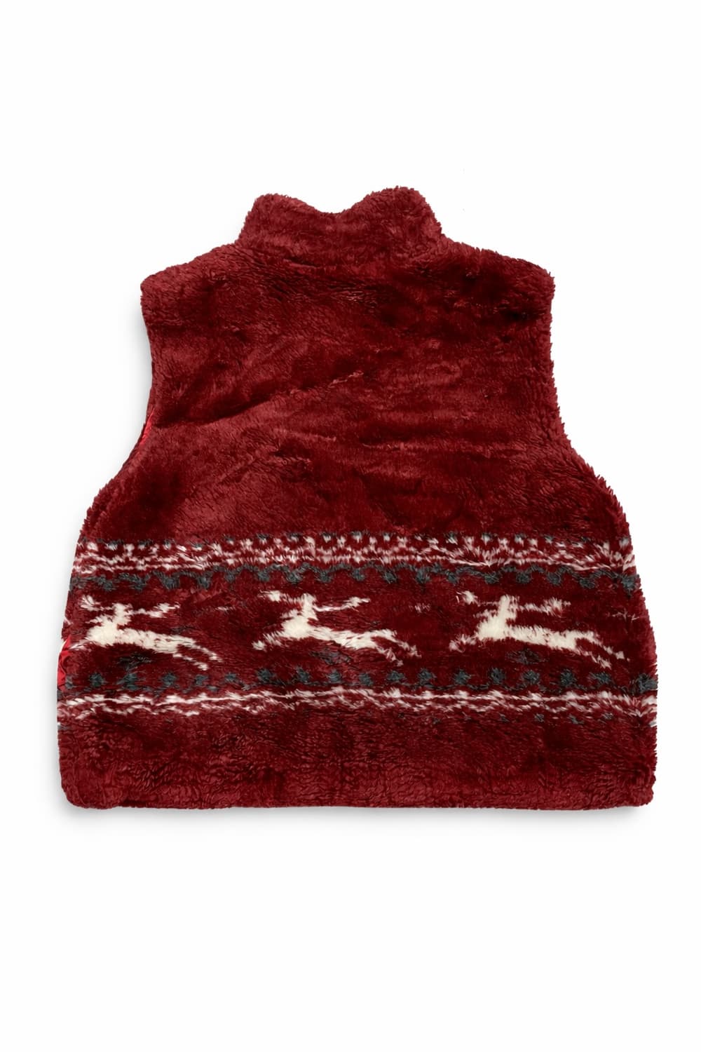 JPN 90s~00s 일본 빈티지 레드 노르딕 퍼 베스트 상품이미지2