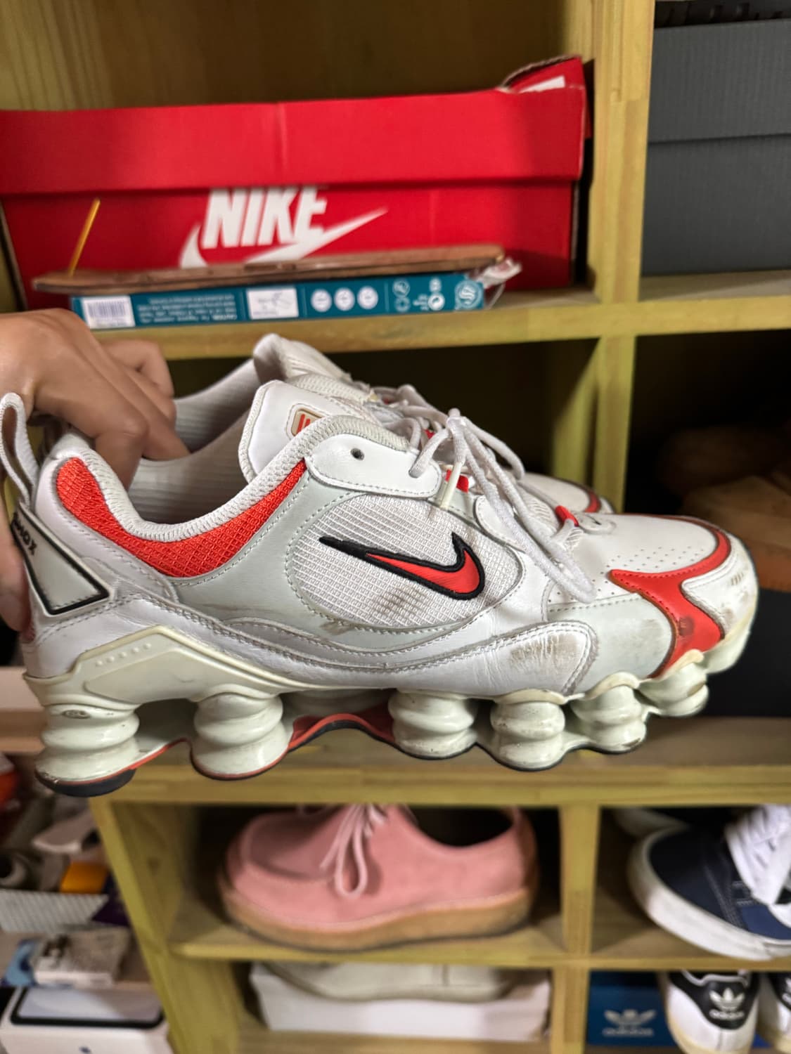 나이키 샥스 노바 화이트 레드 170 (us우먼10) 상품이미지6