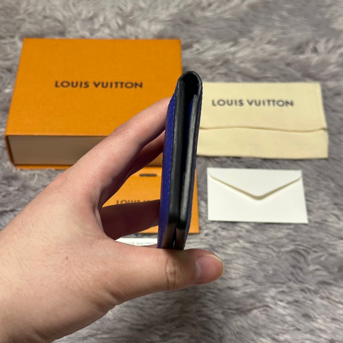 [풀구성] 루이비통 이클립스 토뤼옹 오거나이저 카드지갑 블루로즈 상품이미지6