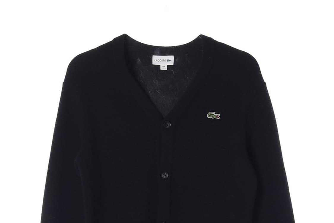 라코스테 브이넥 니트 가디건 M 상품이미지3