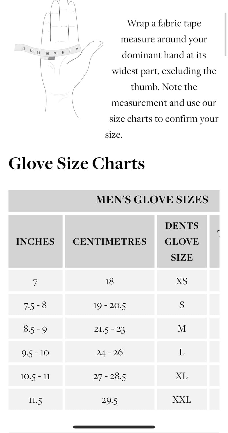 Dents 덴츠 드라이빙글러브 M 터치스크린 상품이미지8