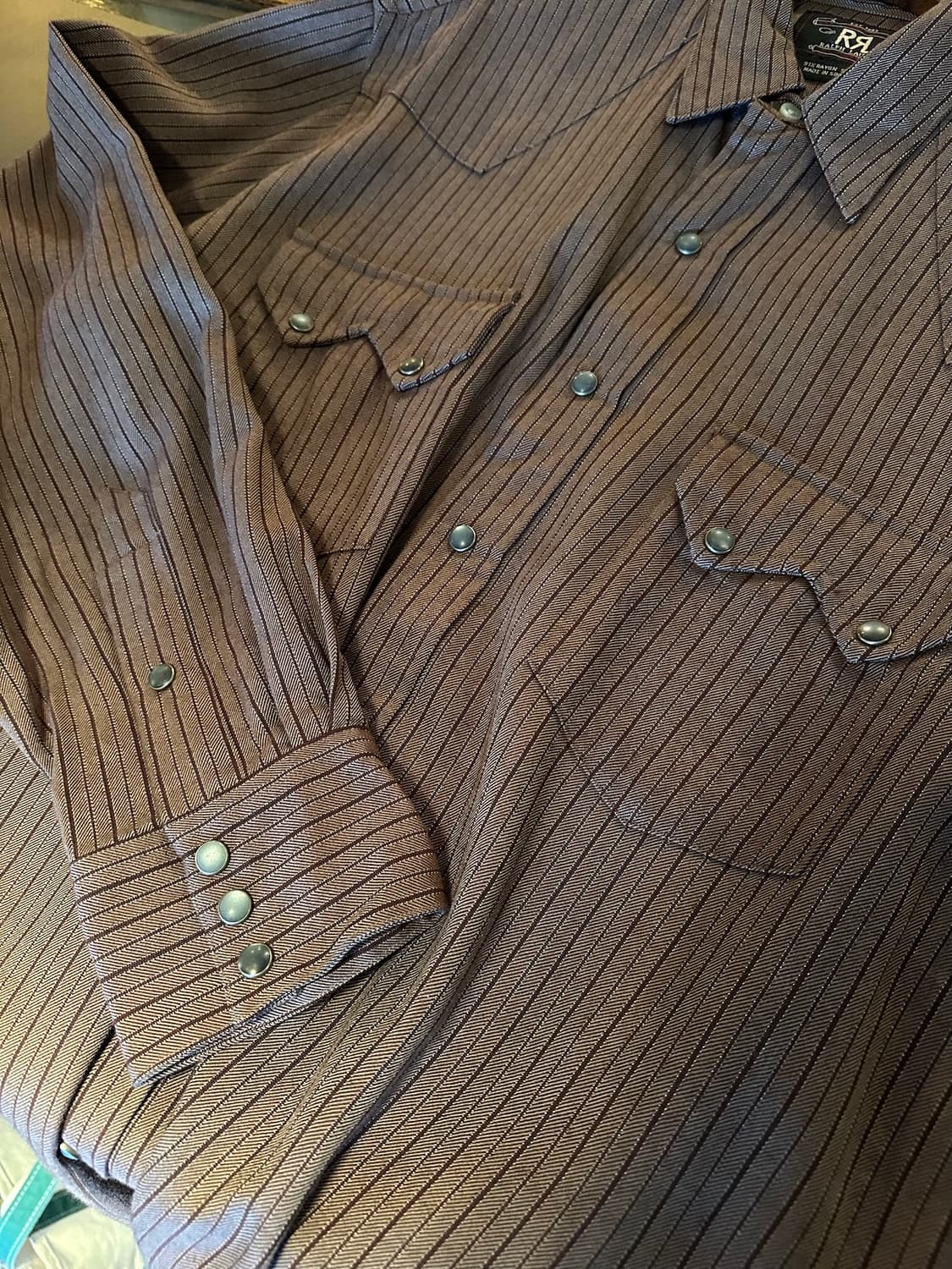 90s 빈티지 더블알엘 RRL 레이온 웨스턴 셔츠 상품이미지7