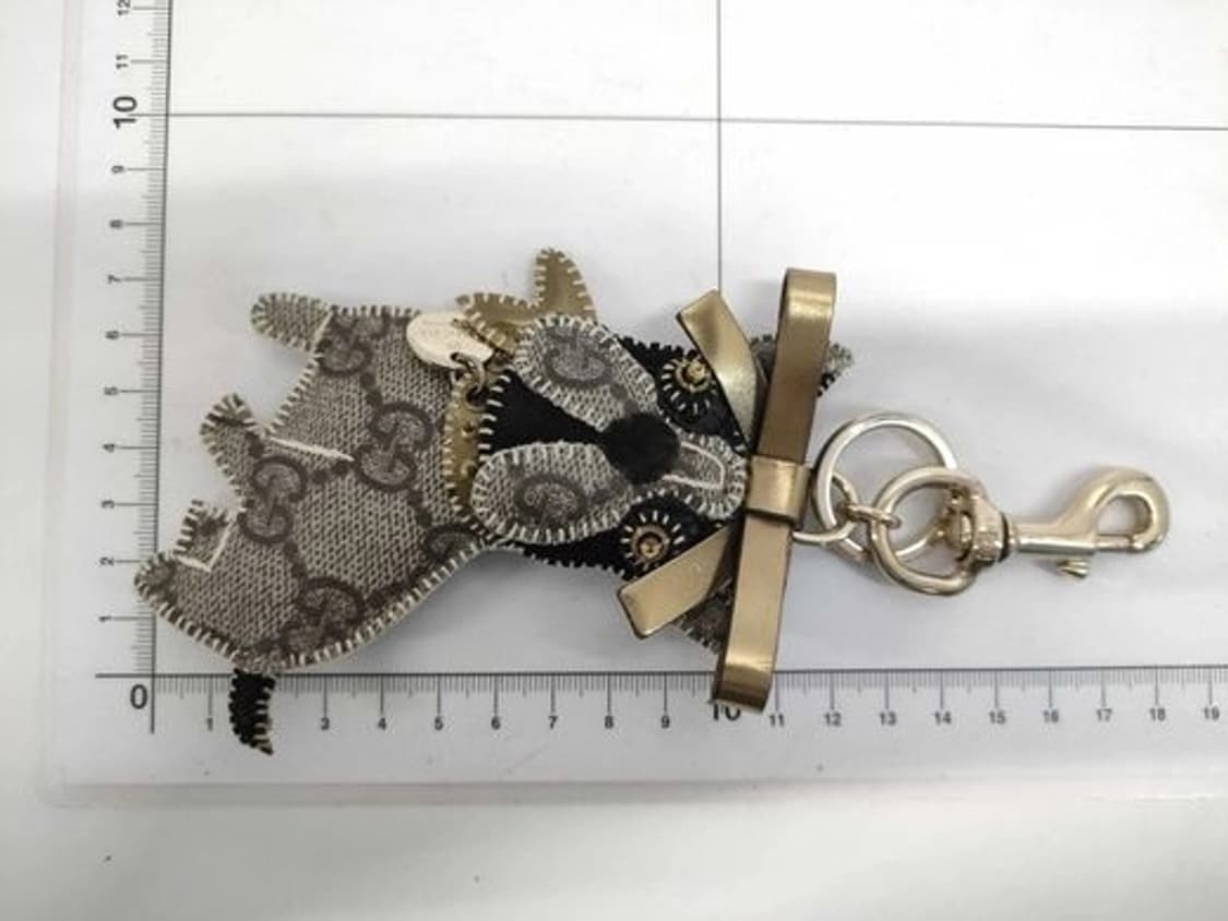 [S급 복원 예정] 구찌(GUCCI) 프렌치 불독 '가스파르' 가죽 키링 상품이미지6