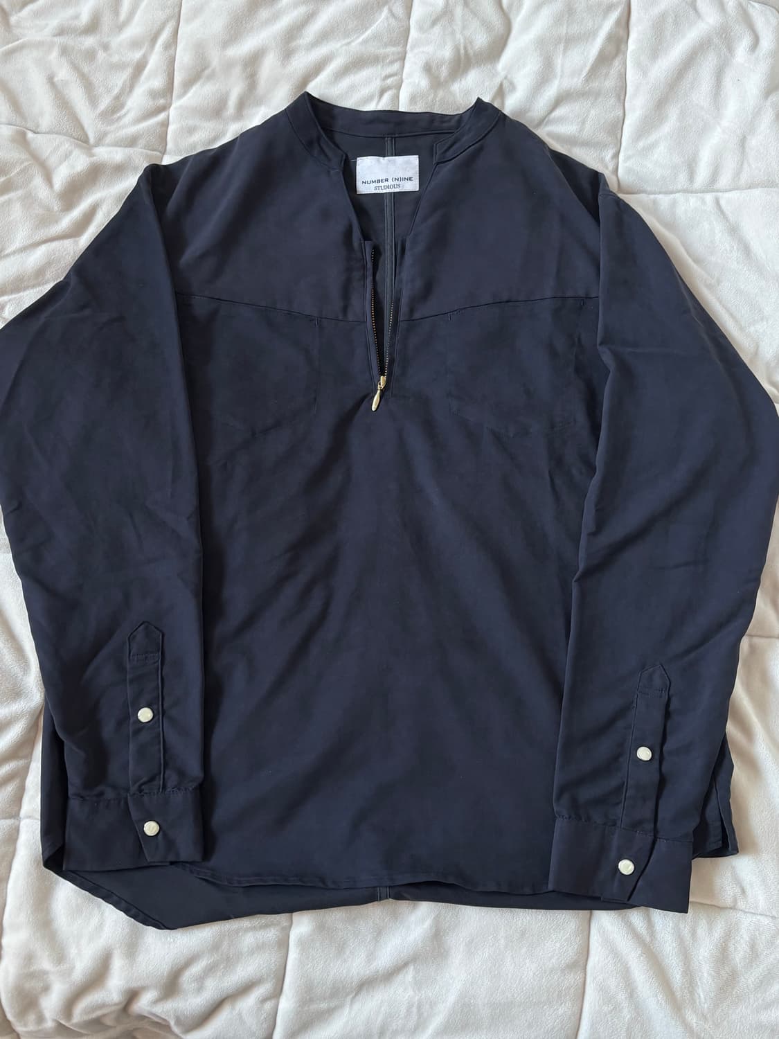 넘버나인 하프집업 셔츠 상품이미지3