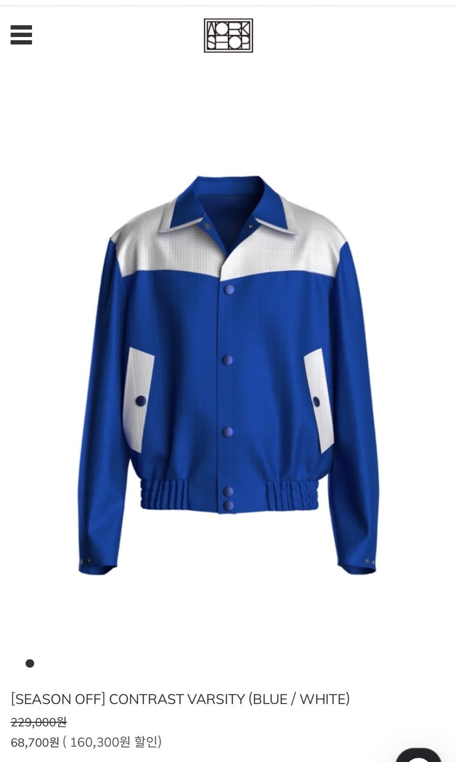 더블유워크샵 바시티 자켓 상품이미지1