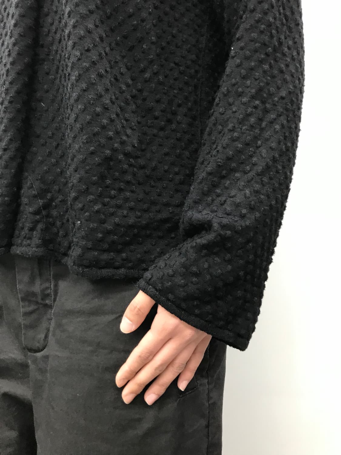 Collezioni 3D dot Draped Wrap Cardigan 상품이미지2