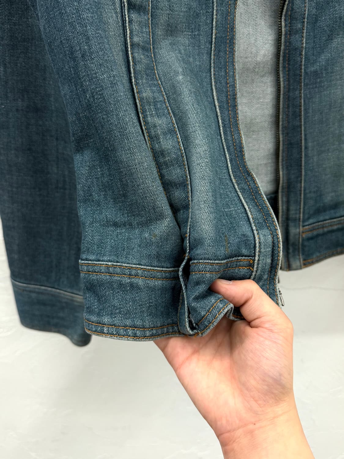 23 vingt trois 벨티드 데님 자켓 상품이미지4