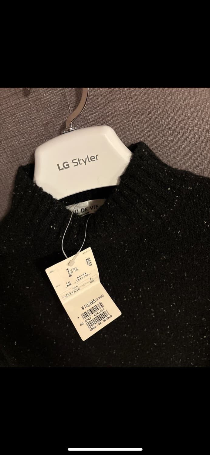 [새제품] AU DE VIE 블랙 모 혼방 니트 Japan 상품이미지2