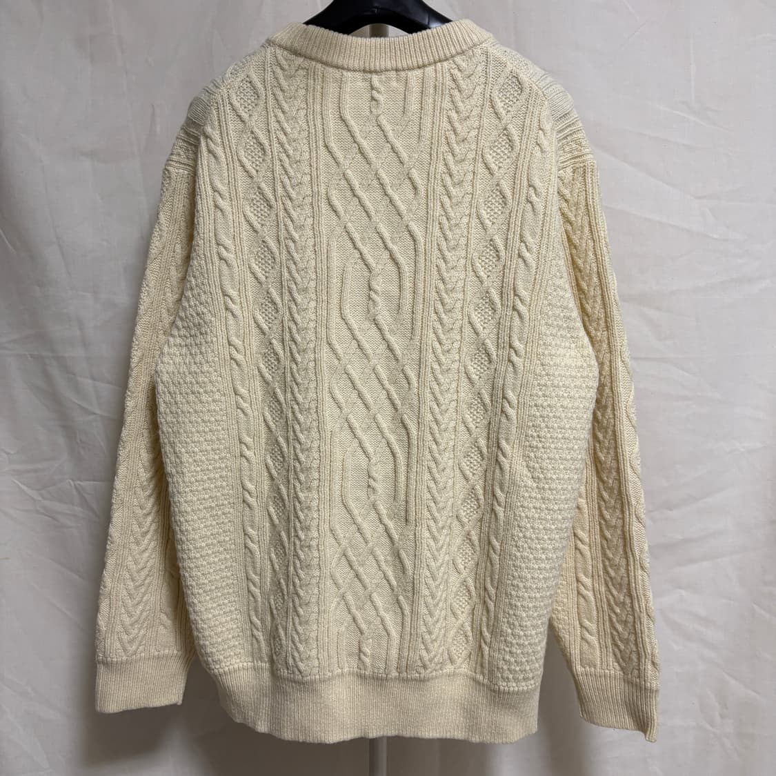 유니클로 피셔맨 케이블 니트 / 아이보리, XL 상품이미지6