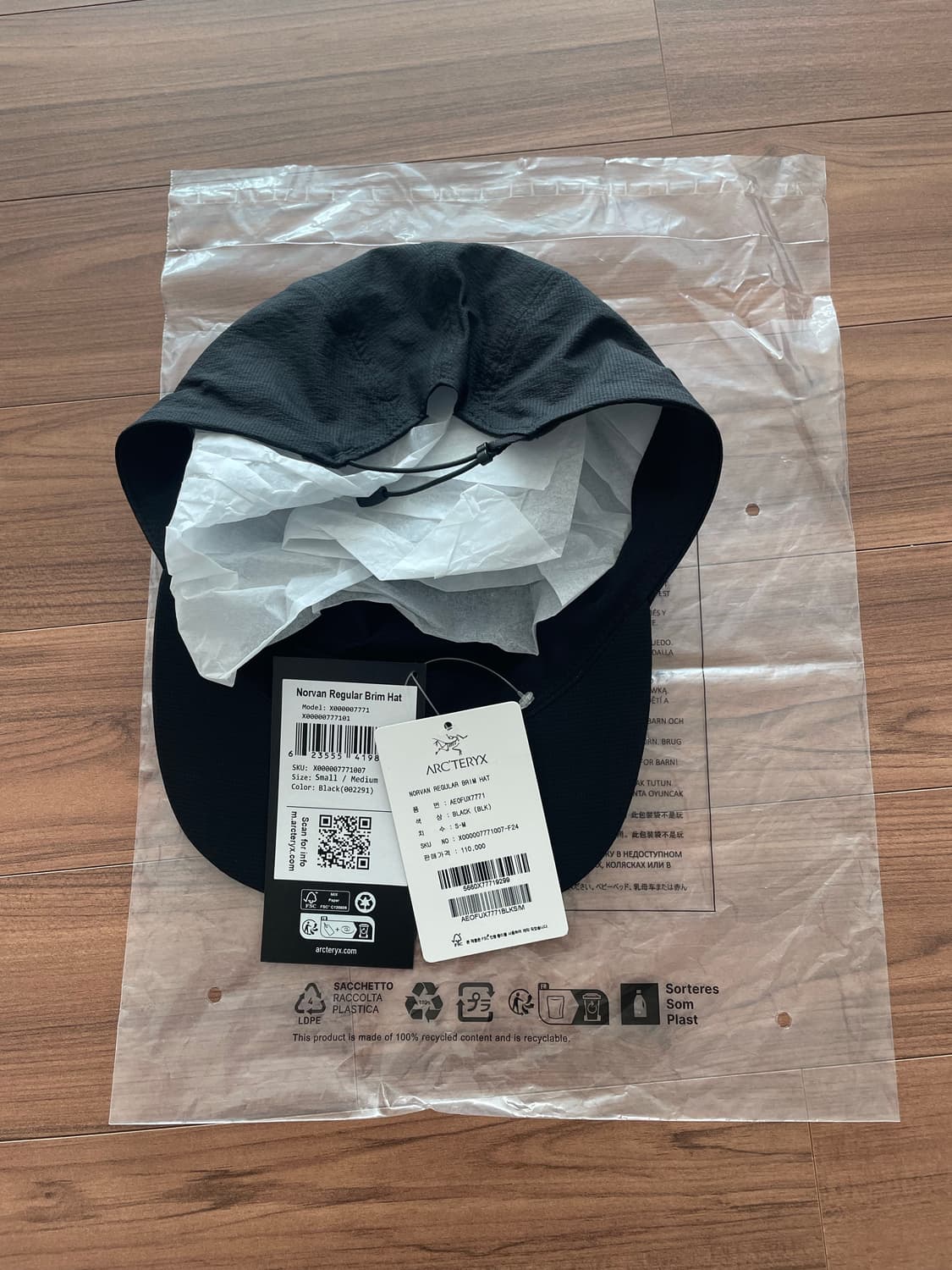 아크테릭스 노반 브림 햇 블랙 s-m 상품이미지6