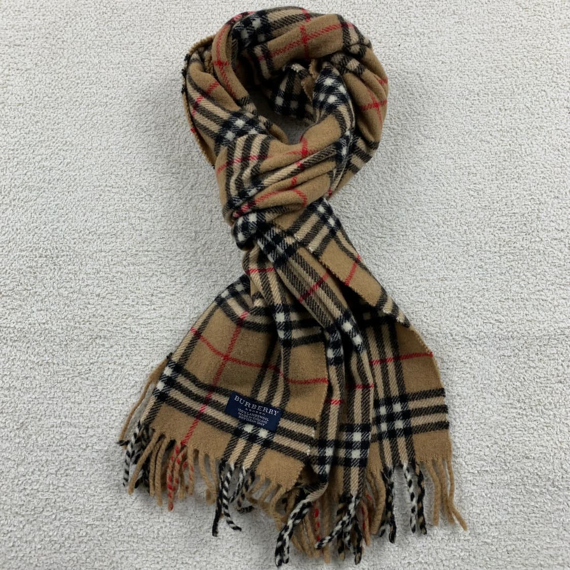 버버리 베이지 노바체크 램스울 머플러 목도리 상품이미지2