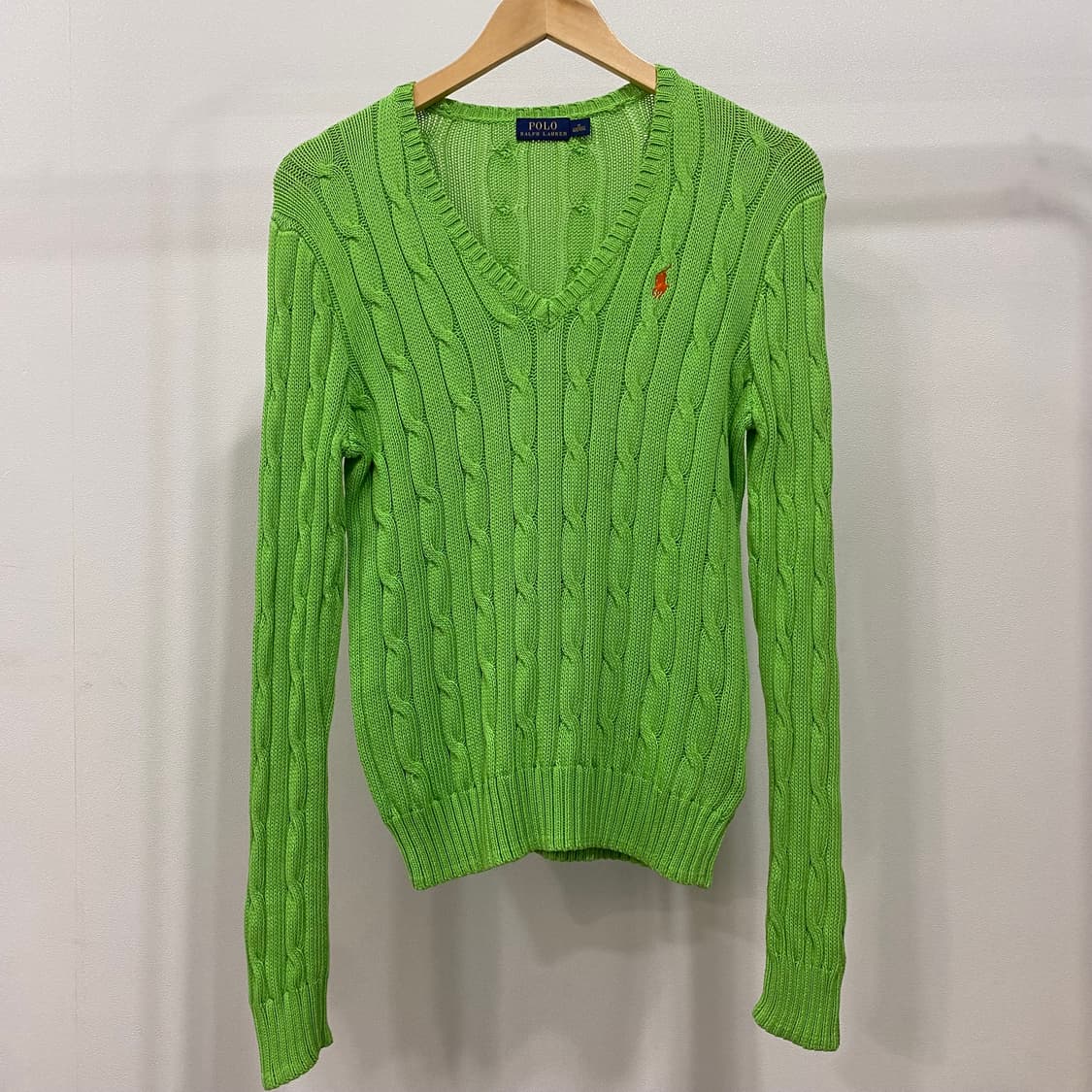 폴로 랄프로렌 신형 케이블 브이넥 니트 상품이미지1