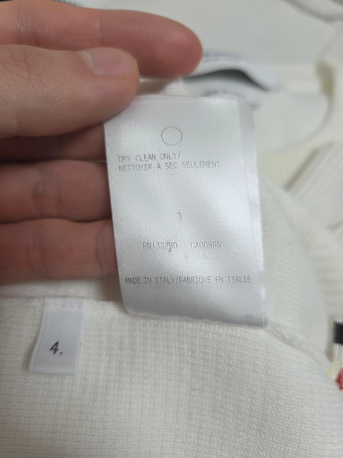 [A급] 톰브라운 밀라노스티치 니트 화이트 4사이즈 상품이미지7