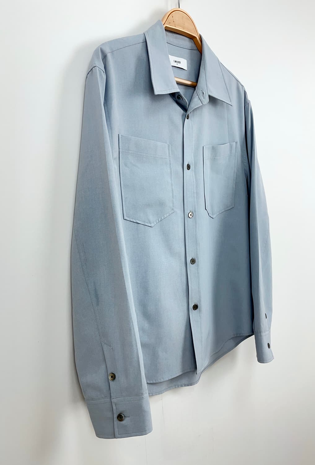 엘무드(LMOOD) 미니멀 더블 포켓 셔츠 상품이미지5