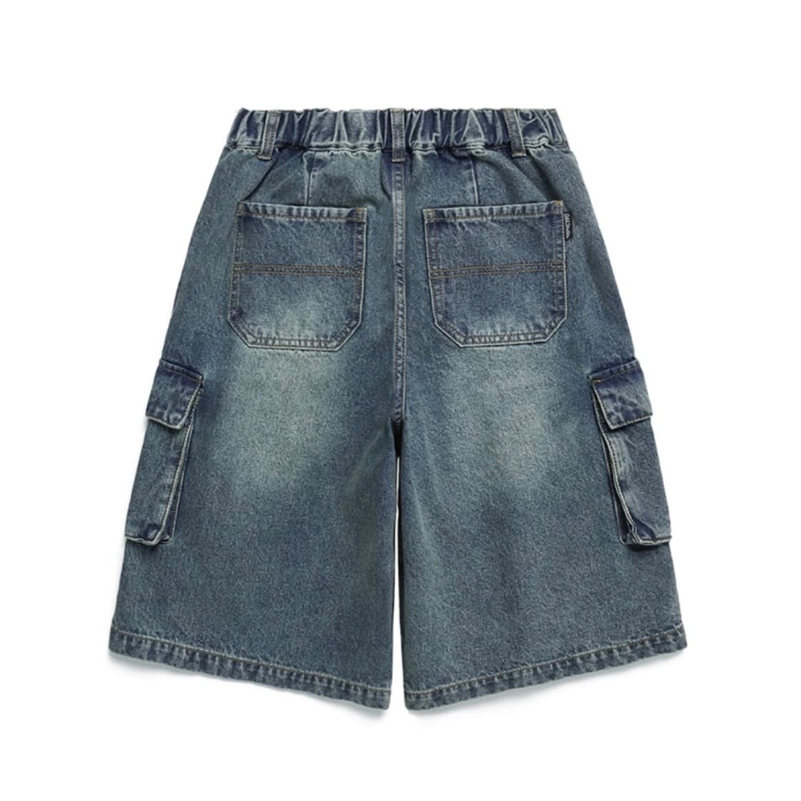 odd studio 샌드 워싱 카고 데님 하프 팬츠 상품이미지2