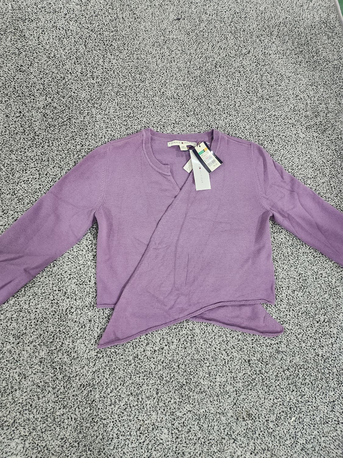 //타미힐피거 퍼플 니트 가디건-S(새상품) 상품이미지1