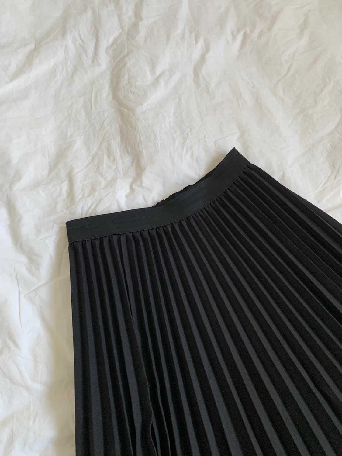 블랙 플리츠 스커트 상품이미지2