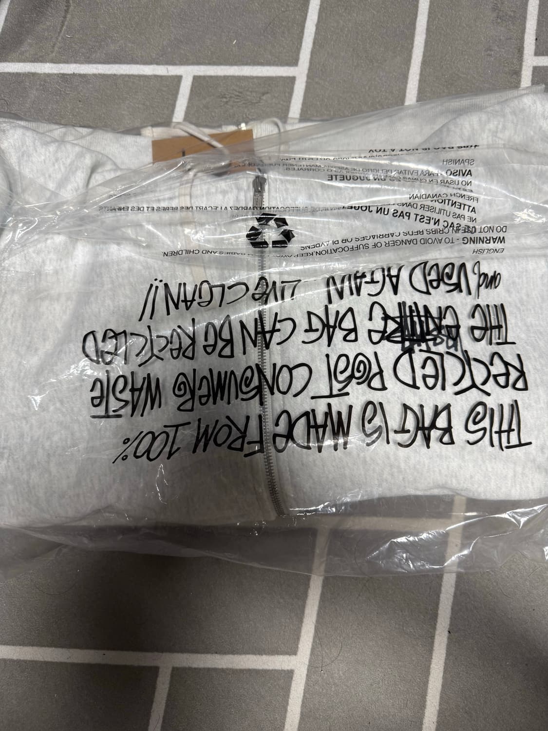 [XL] 스투시 후드집업 그레이 애쉬헤더  상품이미지2