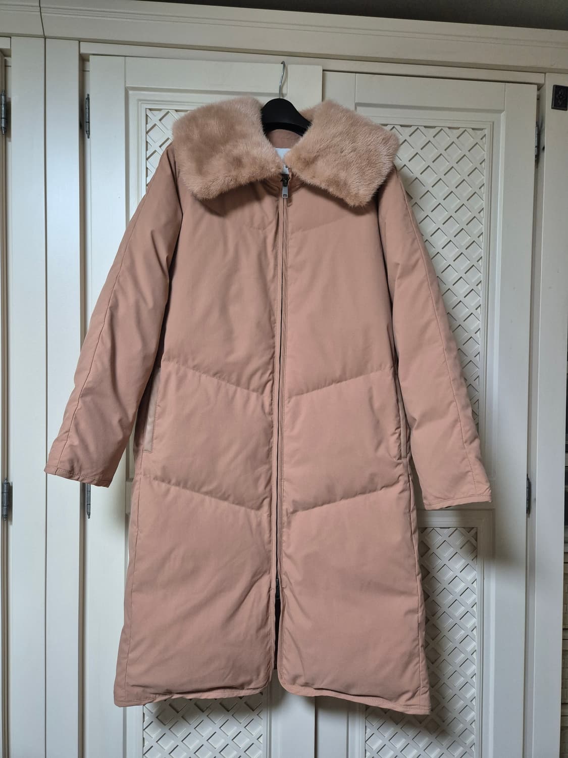 라씨엔토 밍크 카라 구스 롱패딩(미착용) 상품이미지1