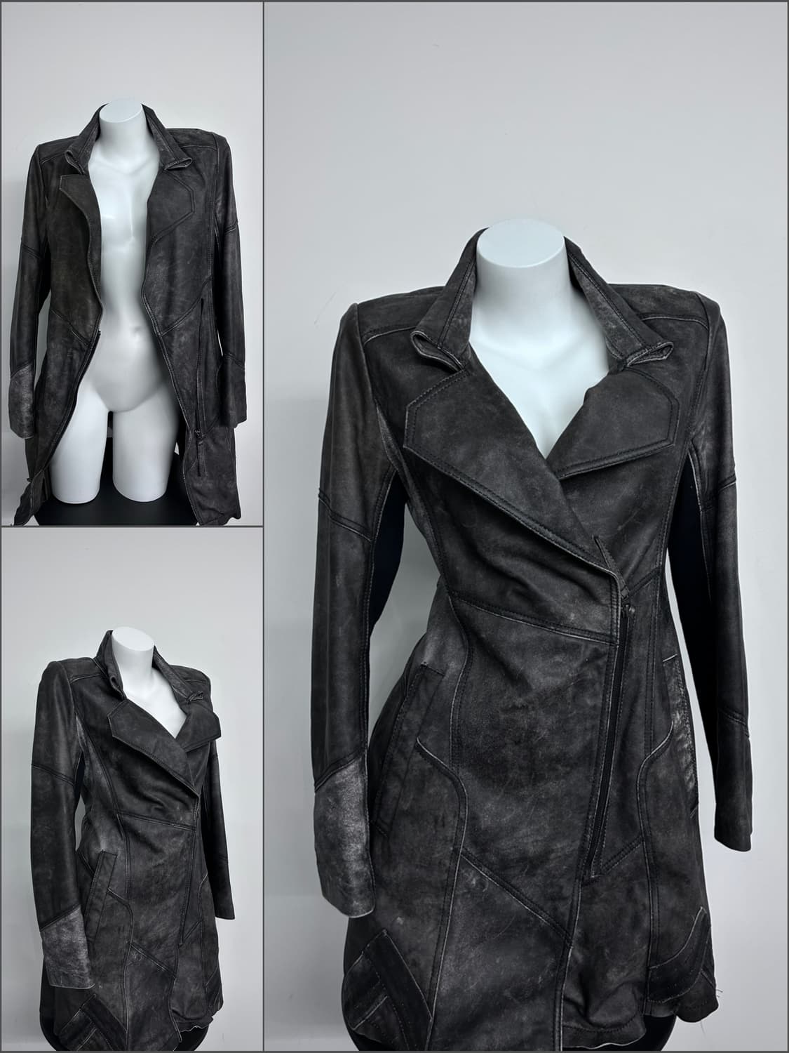 워싱 램스킨 아티저널 코트 상품이미지1