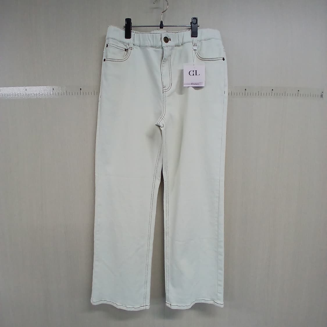 GL Disture 화이트 데님 팬츠 상품이미지1