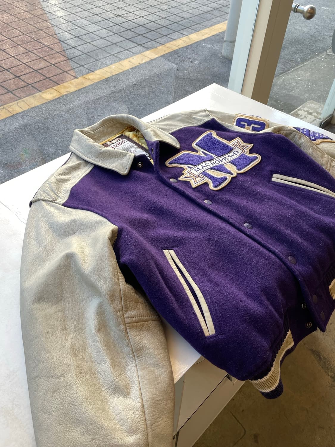 90‘s Machope Wool & Leather varsity jkt 상품이미지6