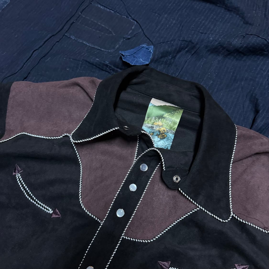 볼지 브라더스 웨스턴 피치 스킨 셔츠 자켓 M 상품이미지2