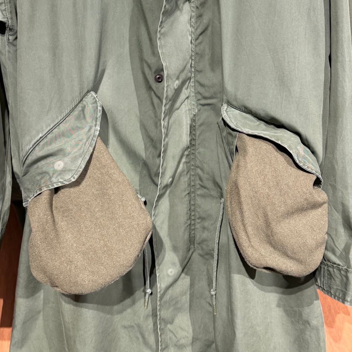 미군 오리지널 80s M-65 피쉬테일 파카 L 수선 100 상품이미지4