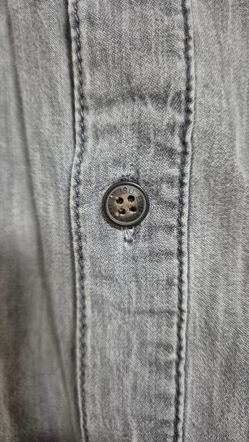 에비수 그레이 셔츠 남방 흑청 상품이미지4